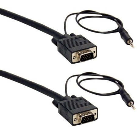 BYTECC Av Cable - 3.5Mm Stereo - Male - 15 Pin Hd D-Sub (Hd-15) - Male - 50 SVST-50
